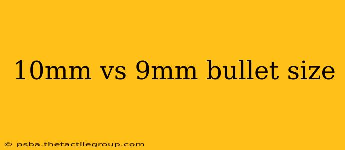 10mm vs 9mm bullet size