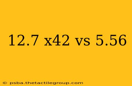 12.7 x42 vs 5.56