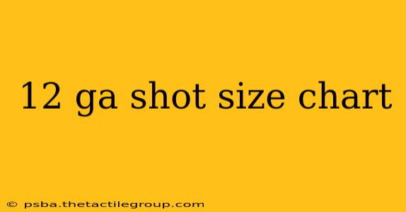 12 ga shot size chart