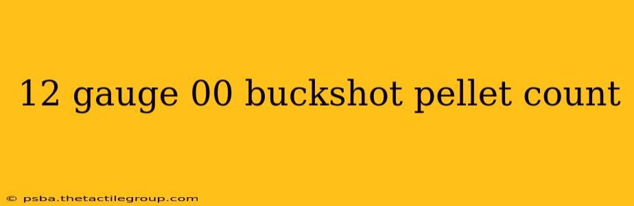 12 gauge 00 buckshot pellet count