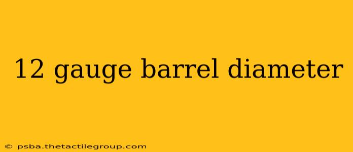 12 gauge barrel diameter