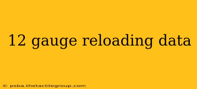 12 gauge reloading data