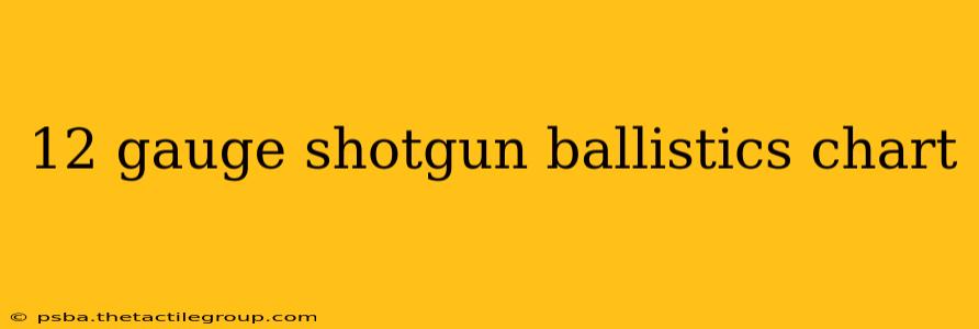 12 gauge shotgun ballistics chart