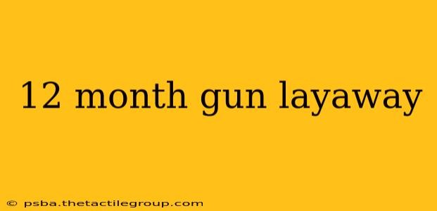 12 month gun layaway