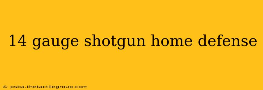 14 gauge shotgun home defense