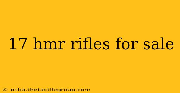 17 hmr rifles for sale