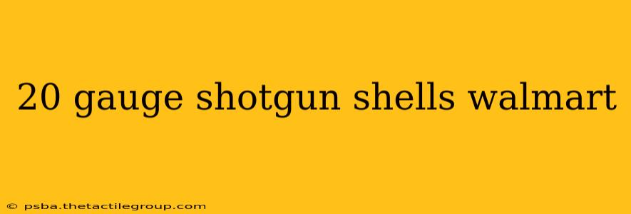 20 gauge shotgun shells walmart