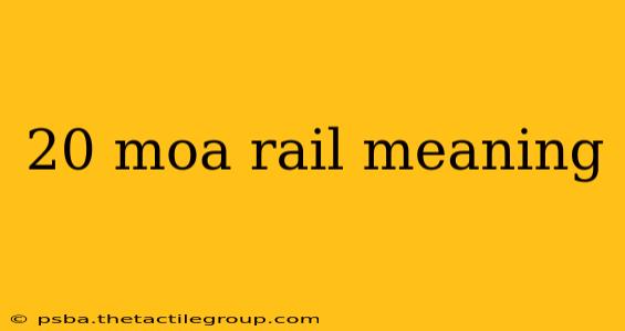 20 moa rail meaning