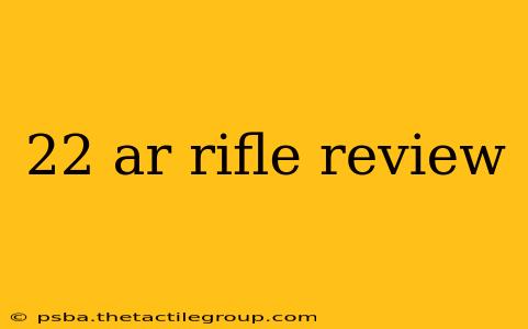 22 ar rifle review