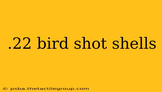 .22 bird shot shells