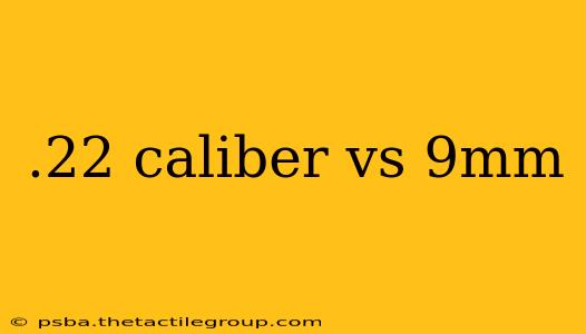 .22 caliber vs 9mm