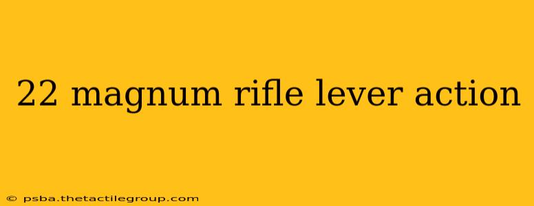 22 magnum rifle lever action