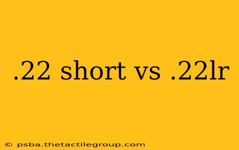 .22 short vs .22lr