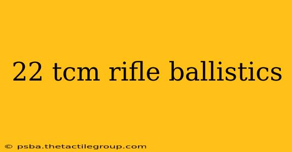 22 tcm rifle ballistics