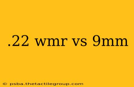 .22 wmr vs 9mm