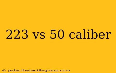 223 vs 50 caliber