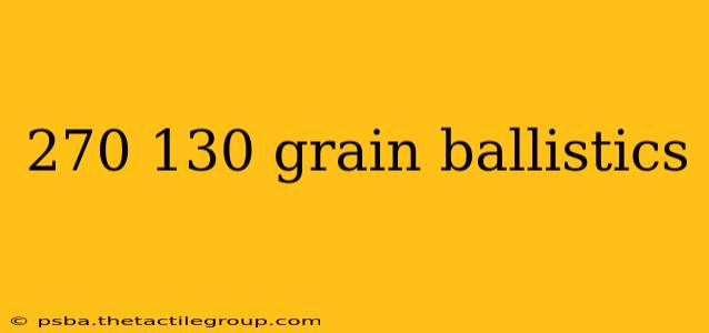 270 130 grain ballistics