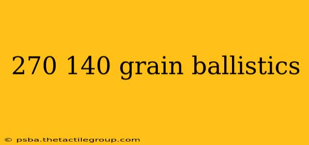 270 140 grain ballistics