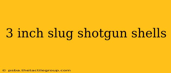 3 inch slug shotgun shells