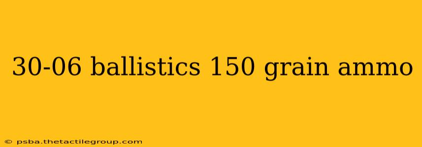 30-06 ballistics 150 grain ammo