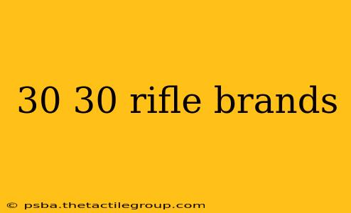 30 30 rifle brands