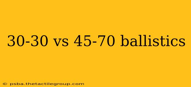 30-30 vs 45-70 ballistics