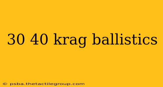 30 40 krag ballistics