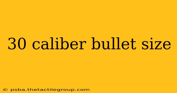 30 caliber bullet size