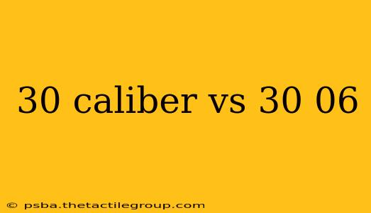 30 caliber vs 30 06