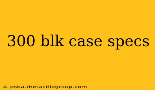 300 blk case specs