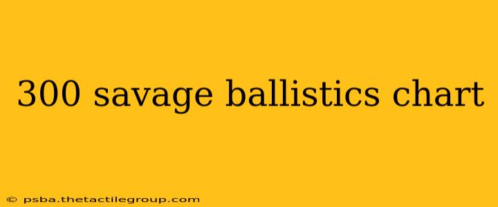 300 savage ballistics chart