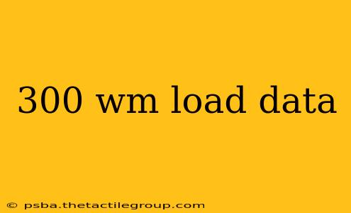 300 wm load data