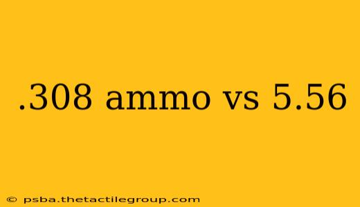 .308 ammo vs 5.56