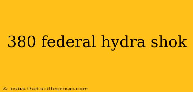 380 federal hydra shok