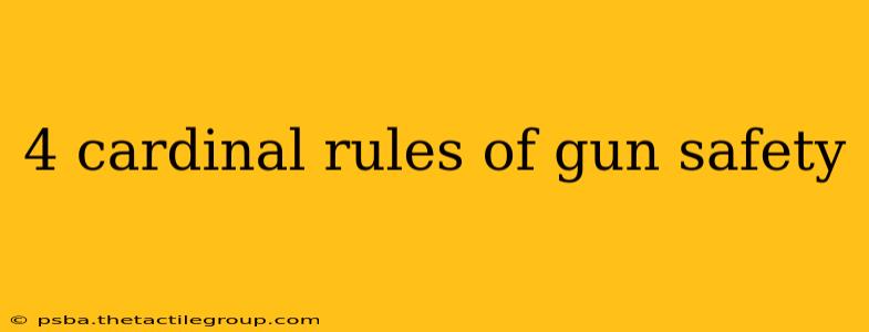 4 cardinal rules of gun safety