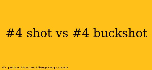 #4 shot vs #4 buckshot