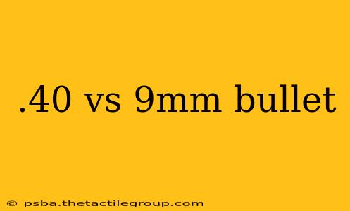 .40 vs 9mm bullet