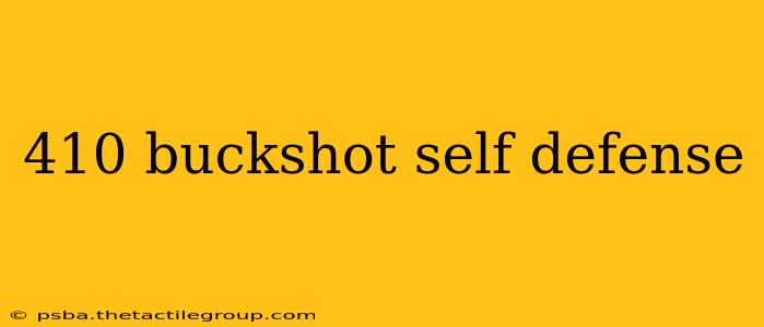 410 buckshot self defense