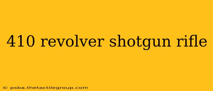 410 revolver shotgun rifle