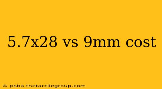 5.7x28 vs 9mm cost