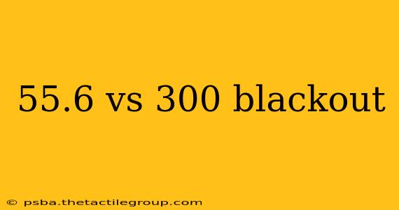 55.6 vs 300 blackout