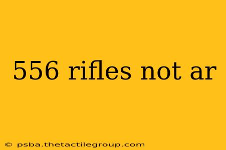 556 rifles not ar