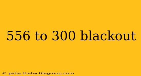 556 to 300 blackout