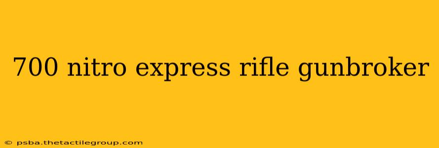 700 nitro express rifle gunbroker