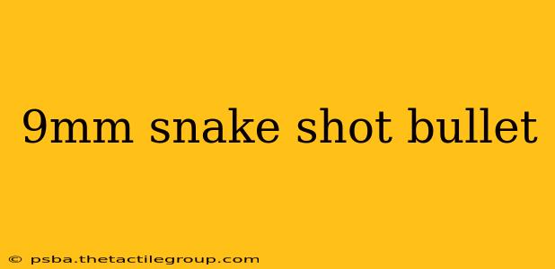 9mm snake shot bullet