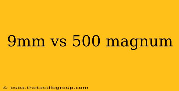 9mm vs 500 magnum