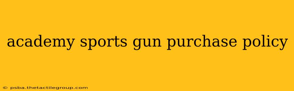 academy sports gun purchase policy