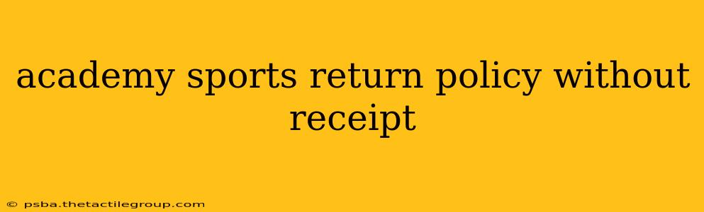 academy sports return policy without receipt