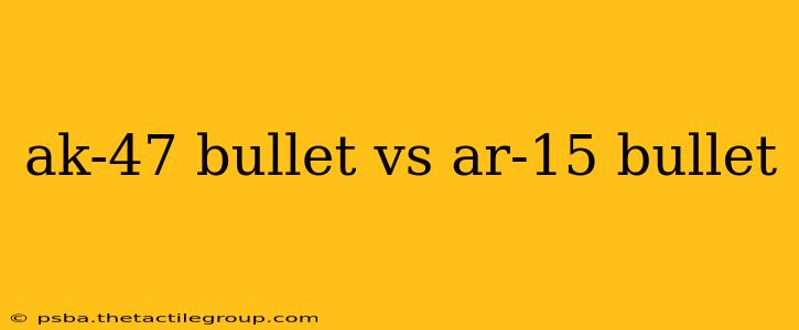 ak-47 bullet vs ar-15 bullet