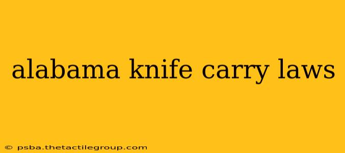 alabama knife carry laws